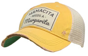 Mamacita Needs A Margarita Yellow Baseball Hat