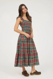 Evergreen Plaid Dress