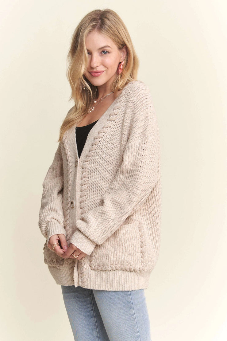 Oats Braided Cardigan