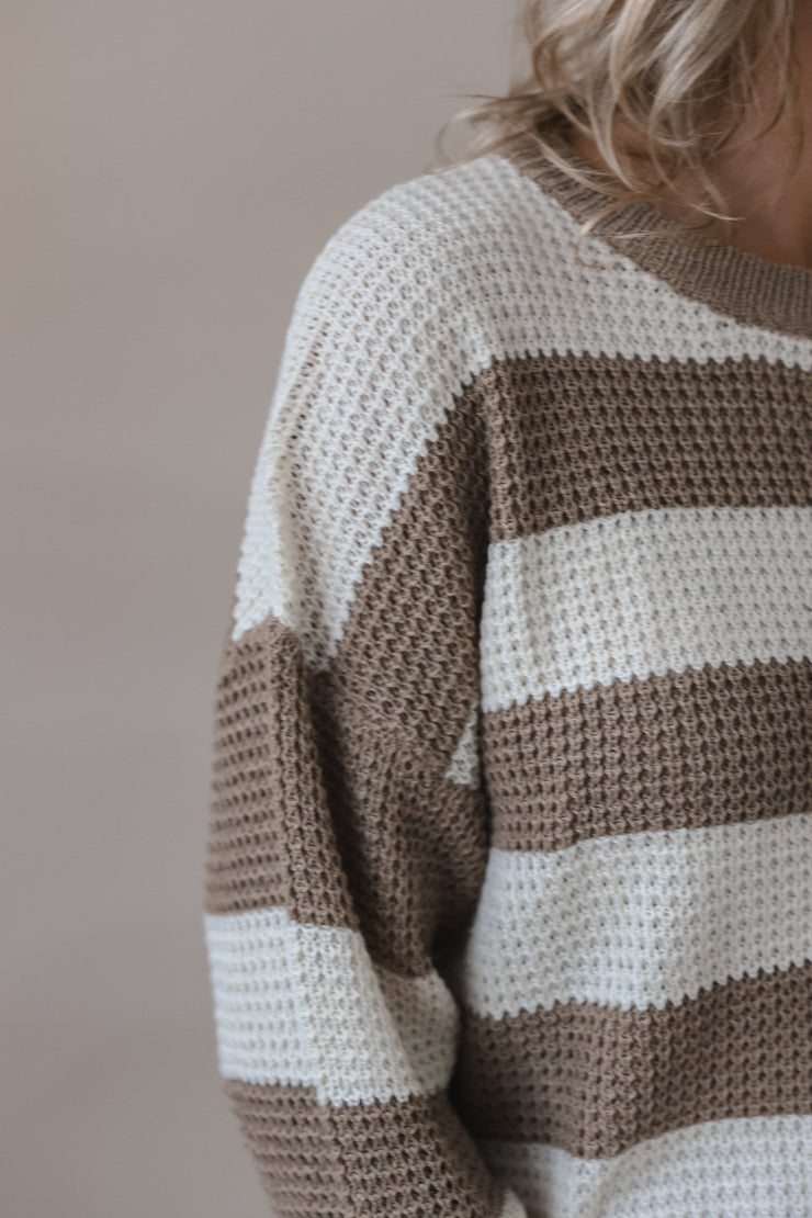 Truffle Stripe Sweater