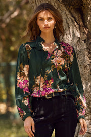 Evergreen Floral Blouse