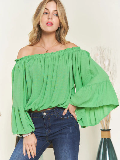 Lucky Girl Off The Shoulder Blouse