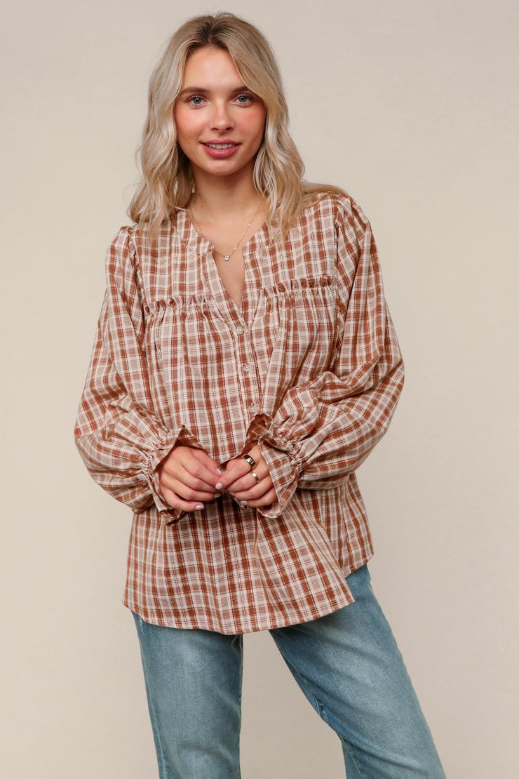 Rusted Plan Blouse