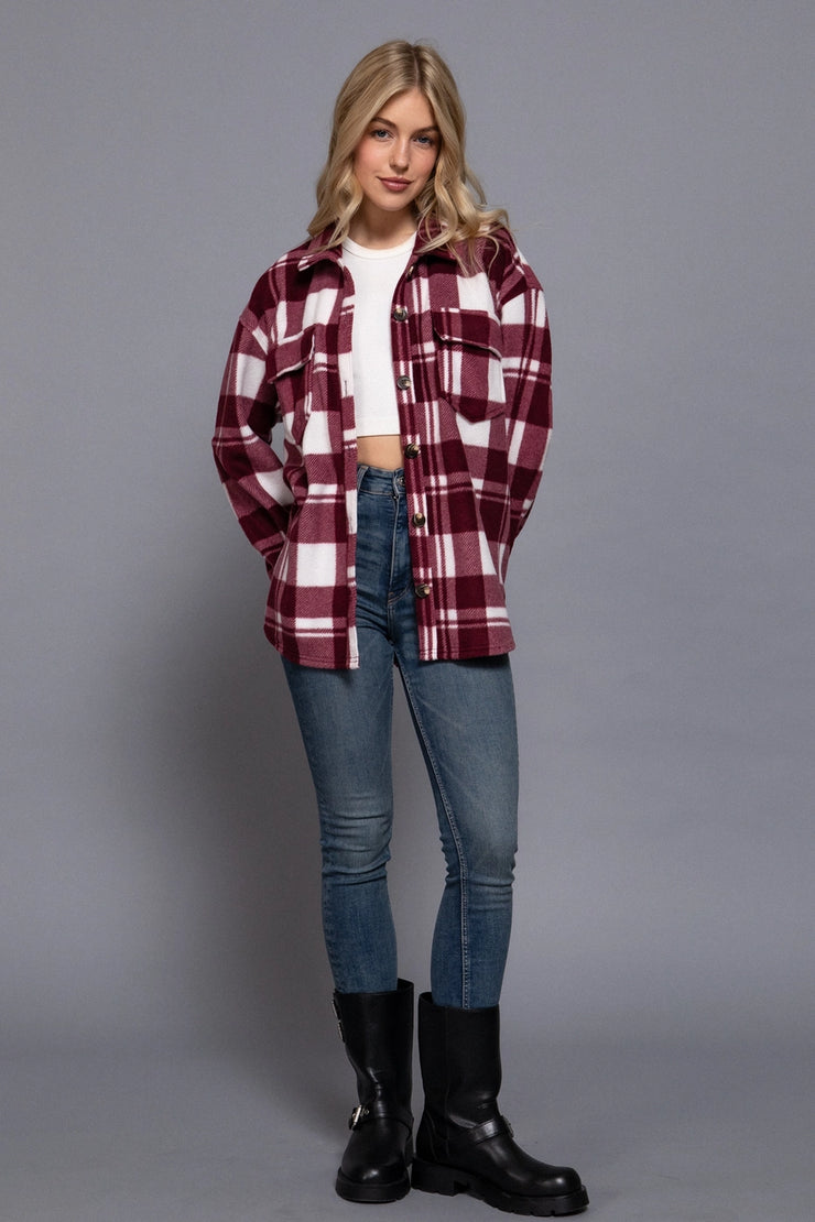 Cranberry Frost Plaid