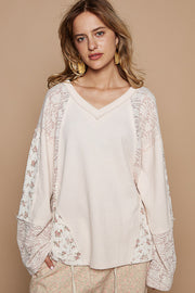 Ditsy Floral Lace Tee