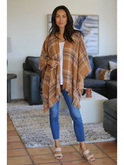 Plaid Poncho