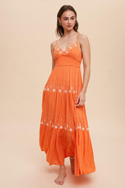 Guava Embroidered Dress