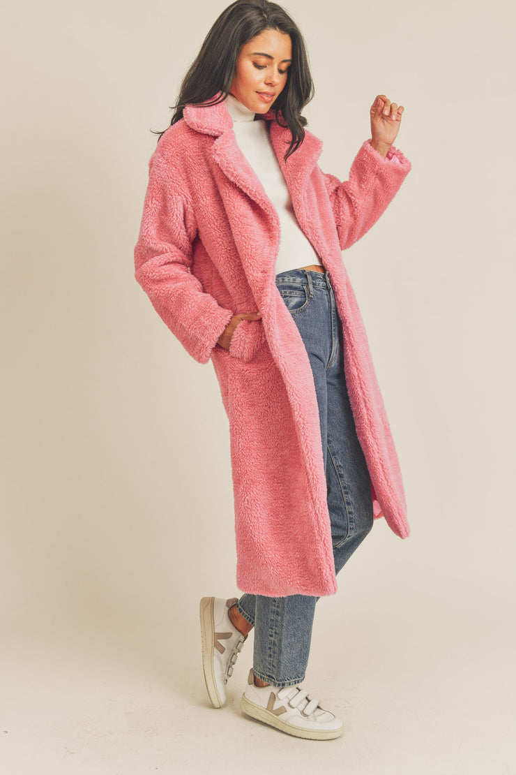 Lucy Pink Teddy Jacket
