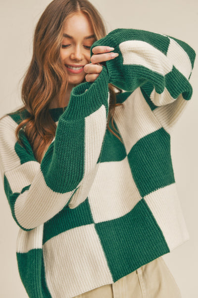 Cosmo Checkered Sweater