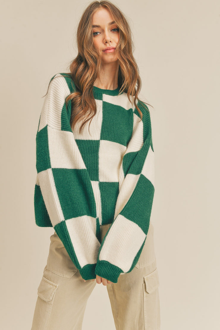 Cosmo Checkered Sweater