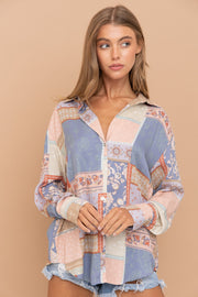 Paisley Patchwork Button-down