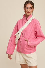 Peyton Pink Quilted Jacket