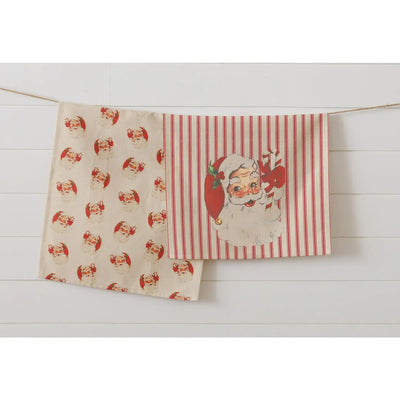 Vintage Santa Tea Towel