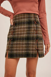 Dion Plaid Skirt