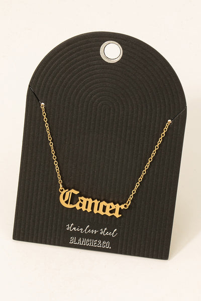 Gothic Zodiac Necklace