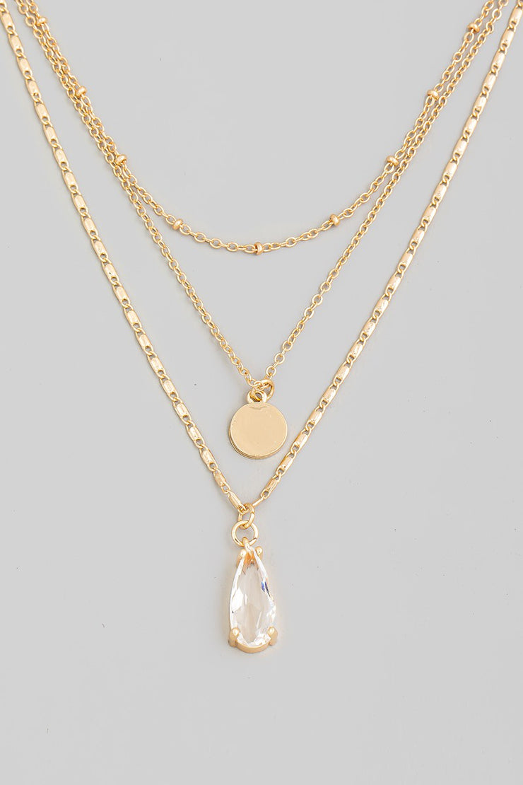 Crystal Drop Necklace