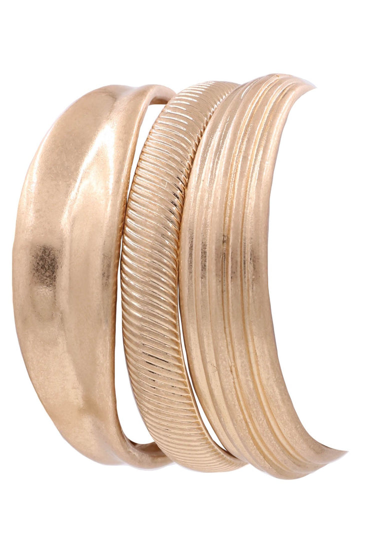 Textured Bangle Set