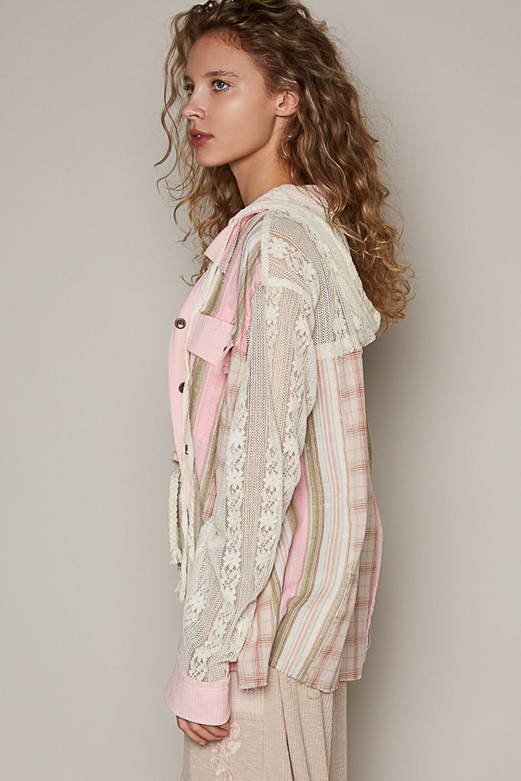 Boho Buttonup  Pink