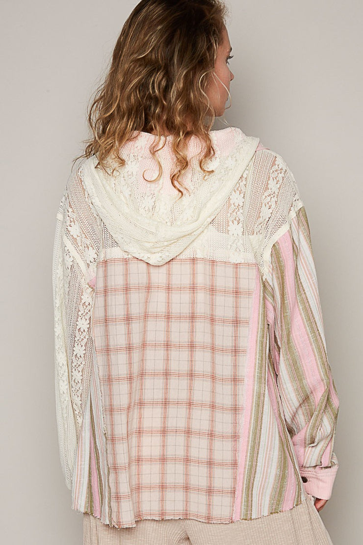 Boho Buttonup  Pink