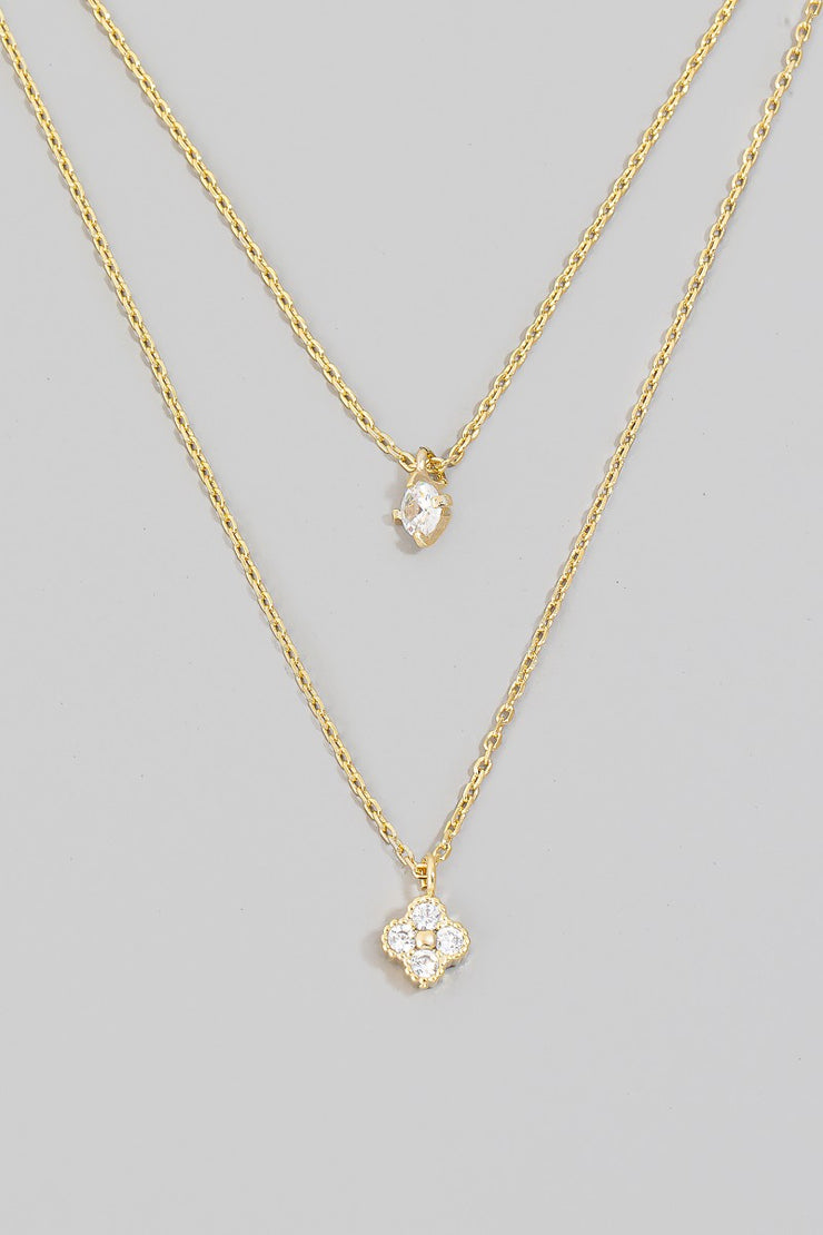 Double. Crystal Necklace