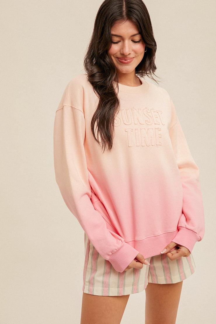 Sunset Time Ombre Sweatshirt