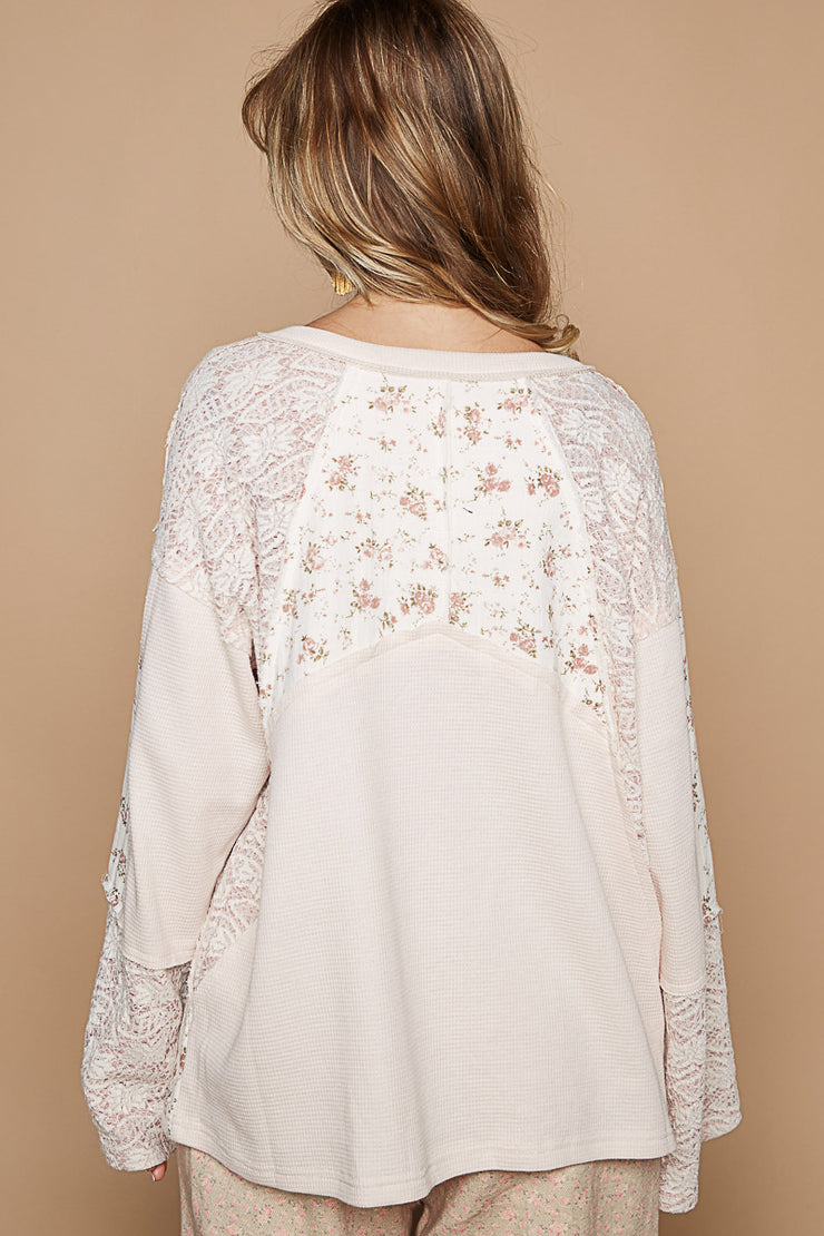 Ditsy Floral Lace Tee