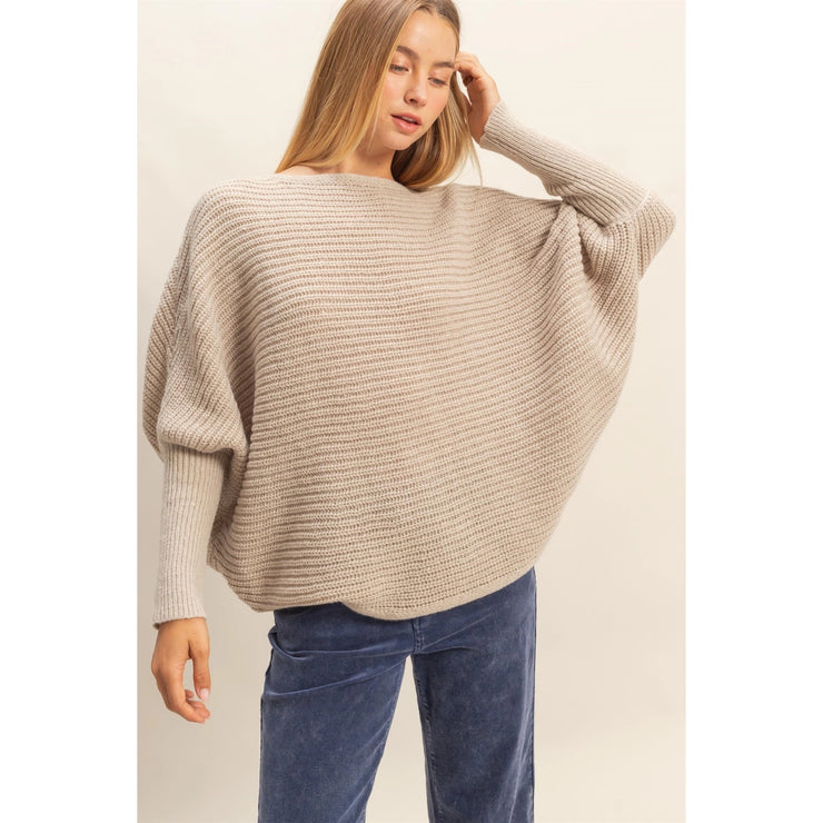 Mocha Batwing Sweater