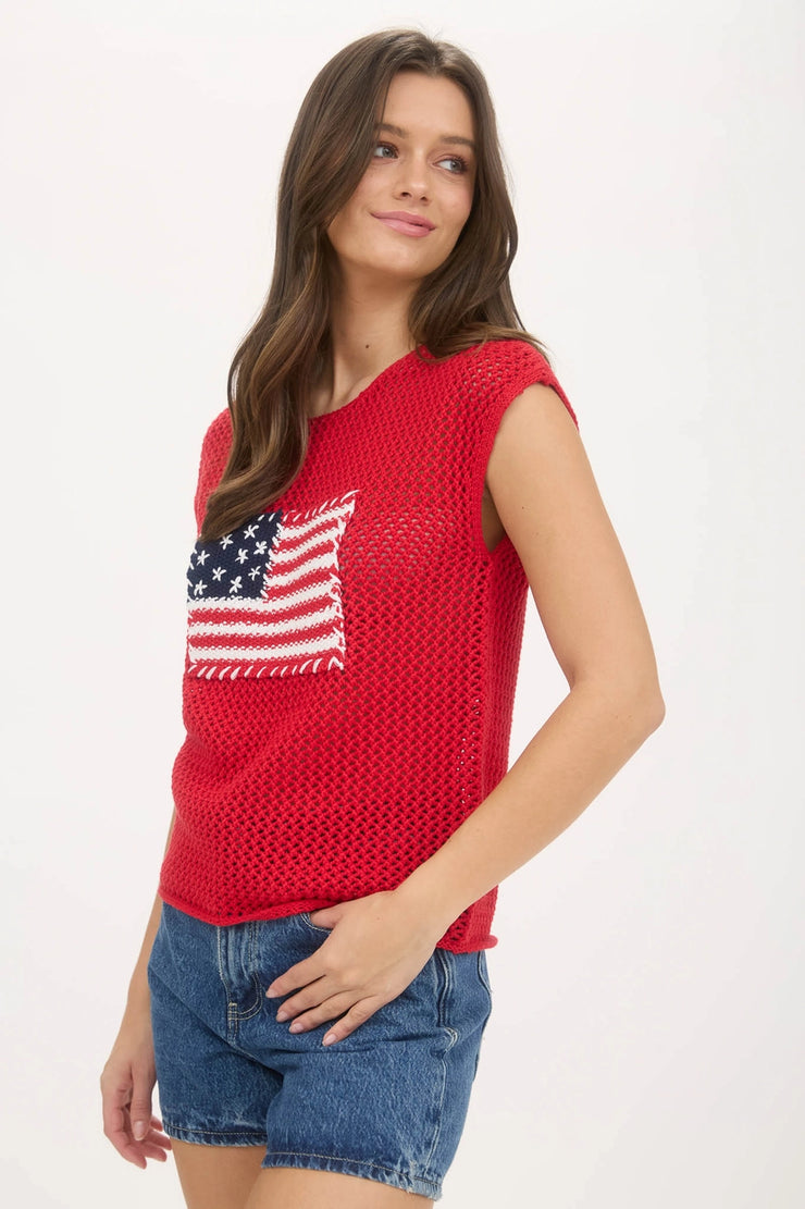 Red White & You Summer Sweater