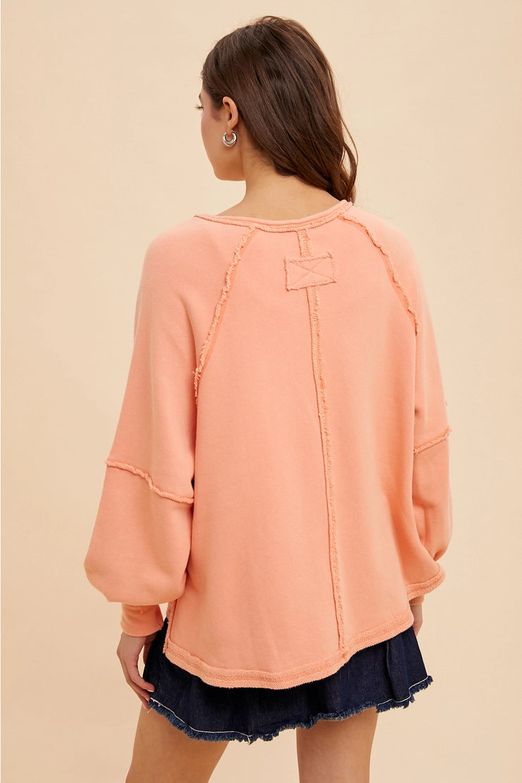 Peachy Dolman Sweatshirt