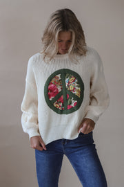 Wildflower Peace Sweater