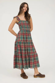 Evergreen Plaid Dress