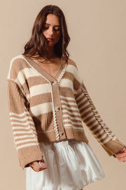 Twist & Shout Taupe Sweater