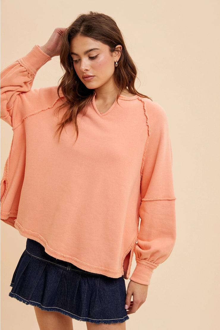 Peachy Dolman Sweatshirt