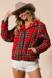 Piper Red Plaid Jacket