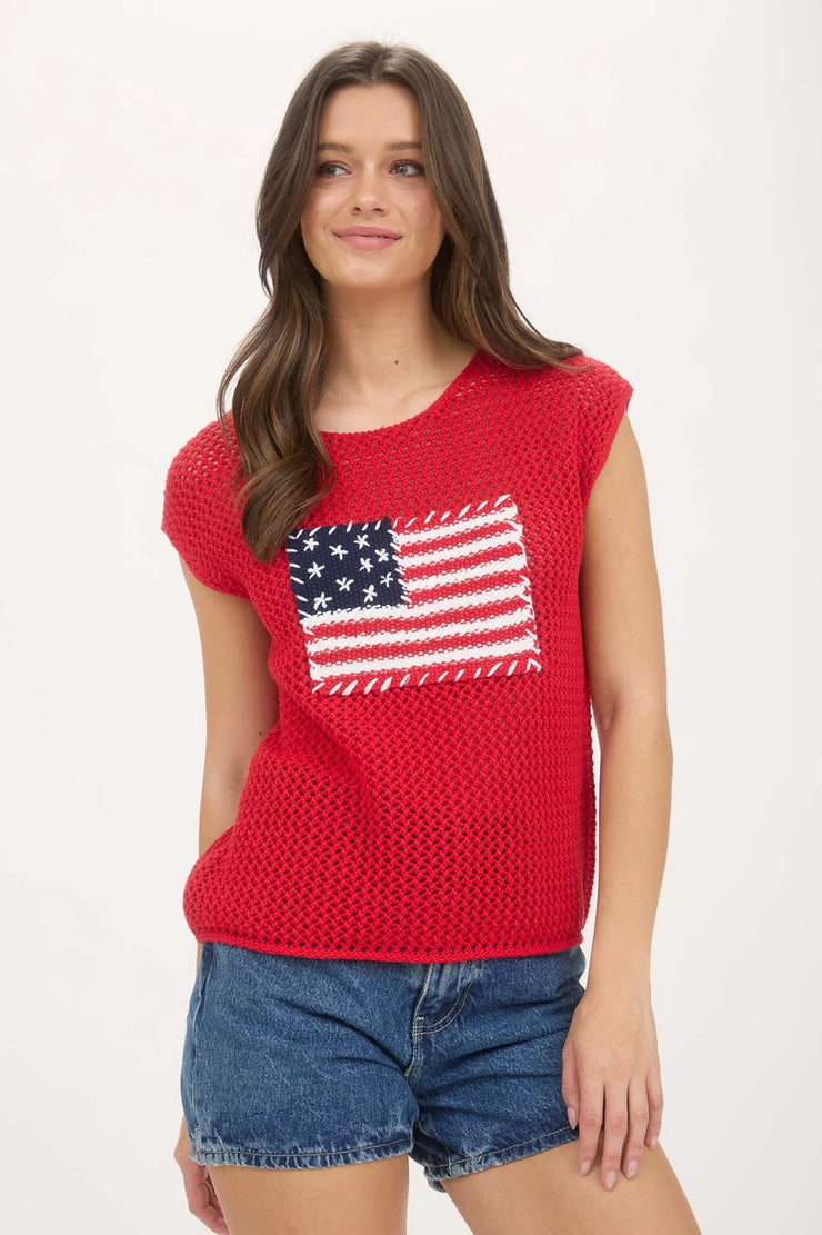 Red White & You Summer Sweater