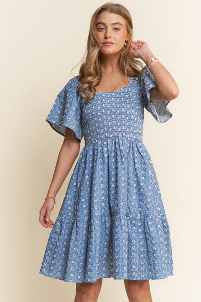 Denim Daisy Dress