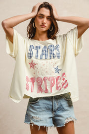 Stars & Stripes PAtchwork Tee