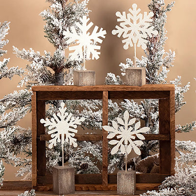 Glitter Snowflake Picture Holder