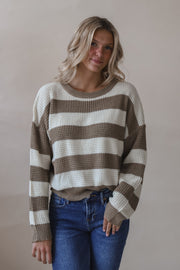 Truffle Stripe Sweater