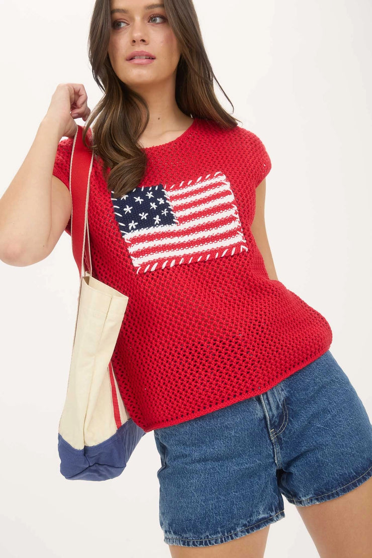 Red White & You Summer Sweater
