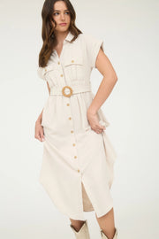 Beige Dreams Midi Dress