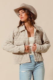 Quilted Oatmeal Jacket