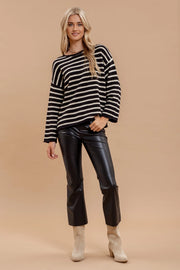 Becca Black Stripe Sweater