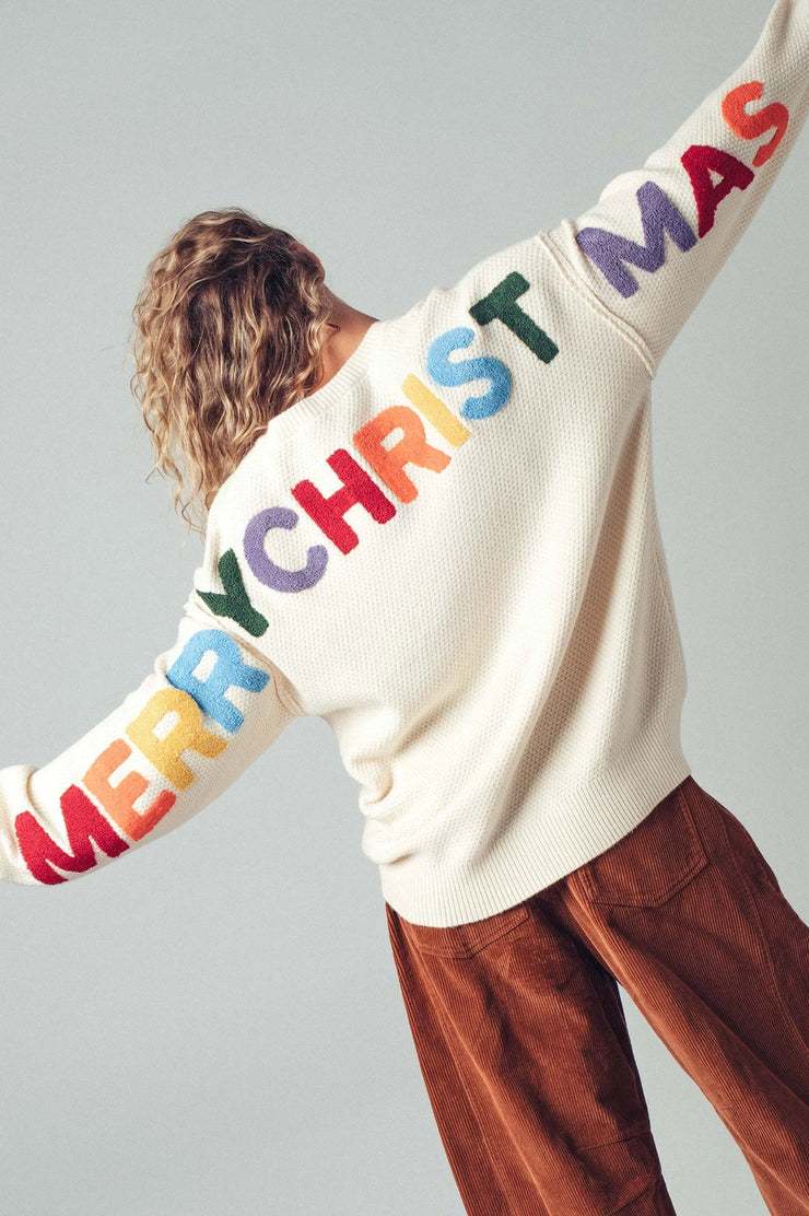 Merry Christmas Rainbow Sweater