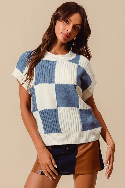 Ahoy Checkered Sweater