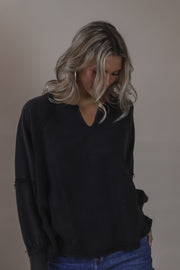 Terry Charcoal  Pullover