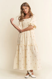 Fern Embroidered Dress