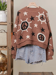 Starburst Peace Sweater