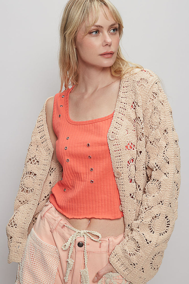 Aspen Cochet Mini Cardigan