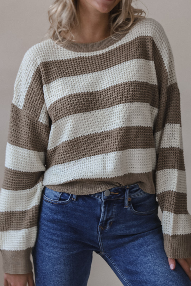 Truffle Stripe Sweater